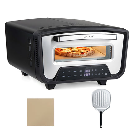 Elektrische pizzaoven voor binnen, 1700W, 12 inch, touchscreen