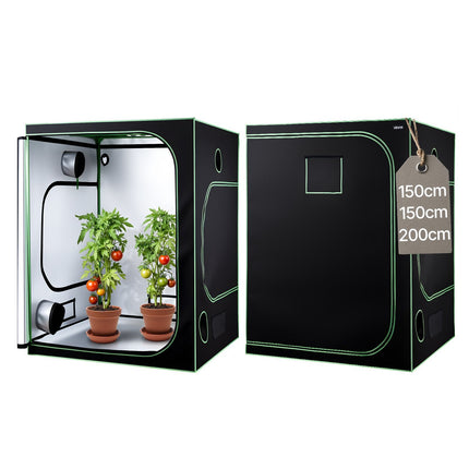 Indoor Grow Tent Kit 150x150x200 cm, LED, Ventilation