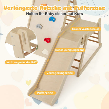 Indoor Jungle Gym for Kids – 3-in-1 Climbing & Sliding