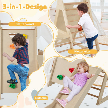 Indoor Jungle Gym for Kids – 3-in-1 Climbing & Sliding