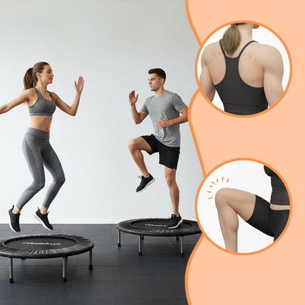 Indoor-Minitrampolin Ø95 cm – klappbar, rutschfeste Füße