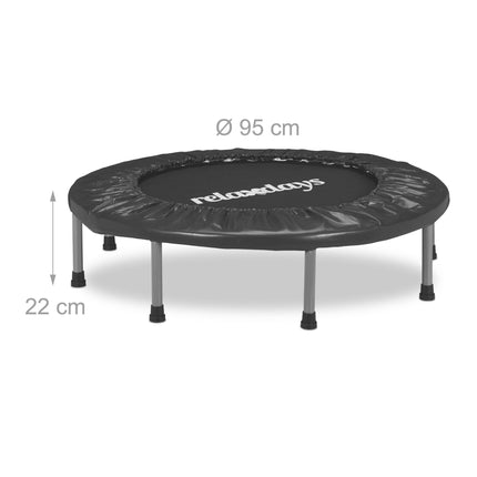 Indoor-Minitrampolin Ø95 cm – klappbar, rutschfeste Füße