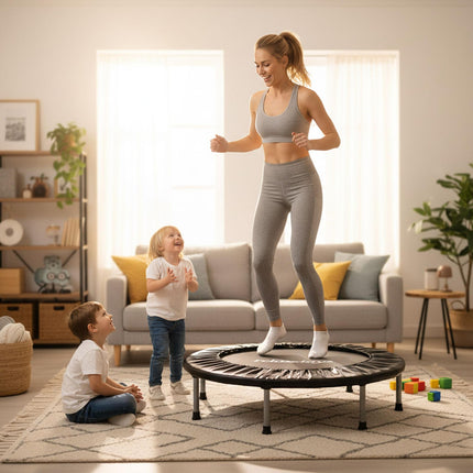 Indoor-Minitrampolin Ø95 cm – klappbar, rutschfeste Füße