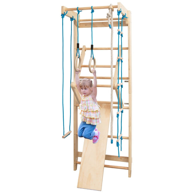 Zimmer-Sprossenwand, Wandmontage, 100 kg Tragkraft, Holz