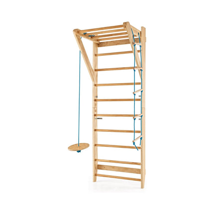 Indoor Wooden Climbing Wall – 4-in-1, 100 kg Capacity