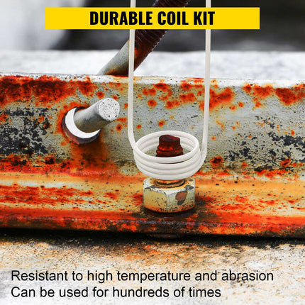 Induction Heater Coil Kit, 8-Piece Flexible Rust Remover