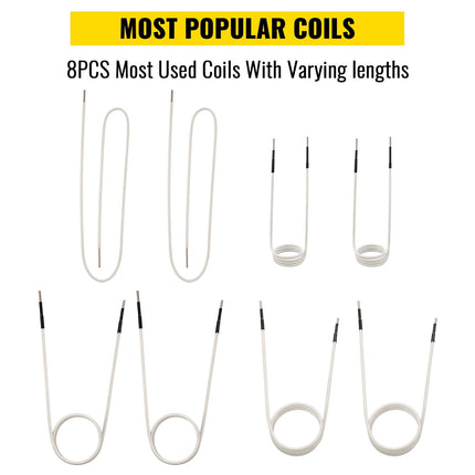 Induction Heater Coil Kit, 8-Piece Flexible Rust Remover