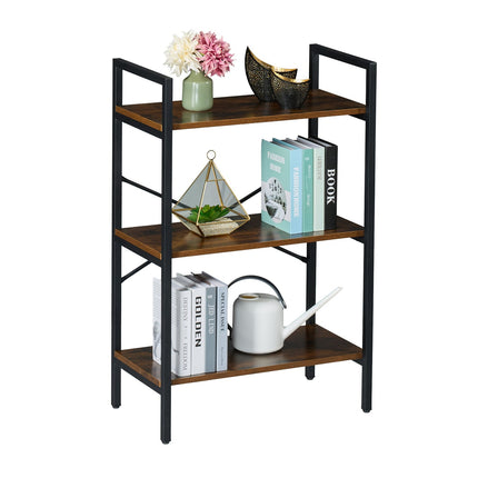 Industrial Bookcase – Metal & Wood, Multi-Purpose Shelf
