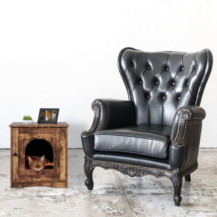 Industrial Cat Cabinet with Litter Tray Space