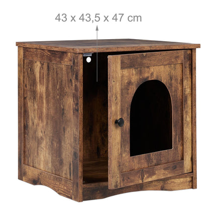 Industrial Cat Cabinet with Litter Tray Space