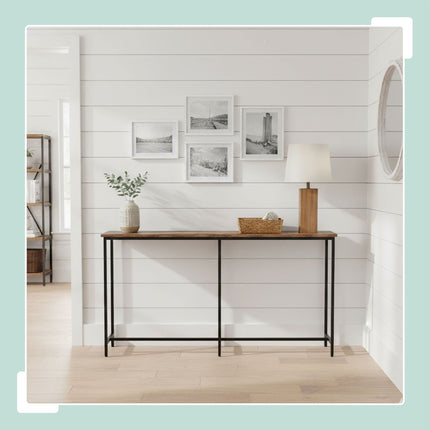 Industrial Console Table, 160 cm, Metal and Wood
