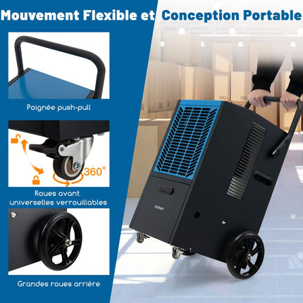Industrial Dehumidifier 66L/Day With Pump, 418 m²