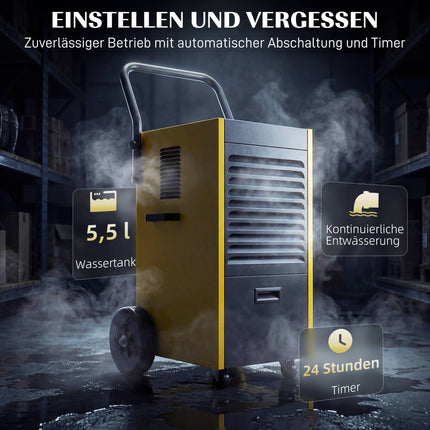 Industrie-Luftentfeuchter, 70L/Tag, Dauerdrainage