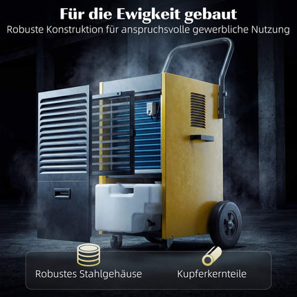Industrie-Luftentfeuchter, 70L/Tag, Dauerdrainage