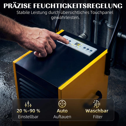 Industrie-Luftentfeuchter, 70L/Tag, Dauerdrainage