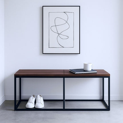 Industrial Dining Bench, 120 cm, Seats 2