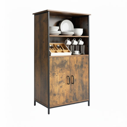 Industrial Kitchen Cabinet, Adjustable Shelves