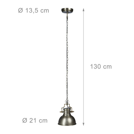 Lampe à suspension de style industriel
