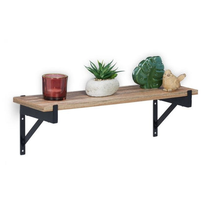 Industrial wall shelf