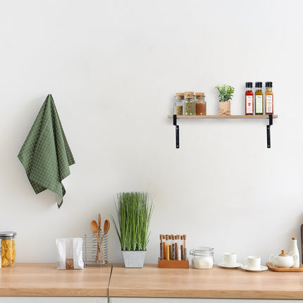 Industrial wall shelf