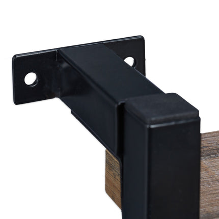 Industrial wall shelf with 4 shelves
