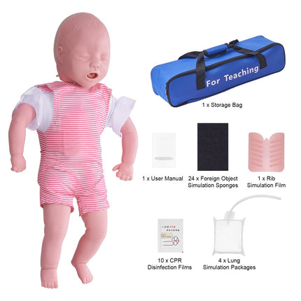 Infant CPR Training Manikin, Life-Size PVC Choking
