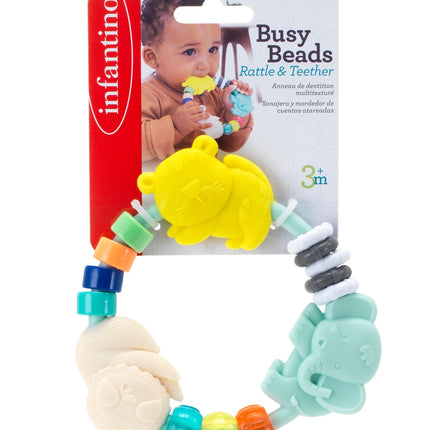 Infantino Bunter Perlenrassel & Beißring