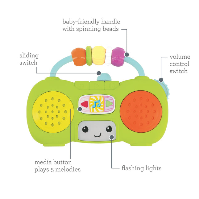 Infantino Interaktives Spielzeug Mini Boombox