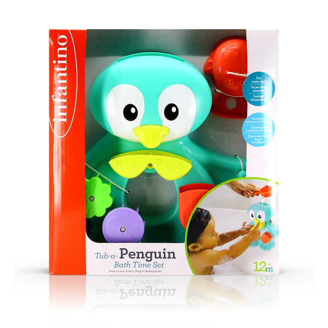 Infantino Spielset Wanne Ein Pinguin Badezeit