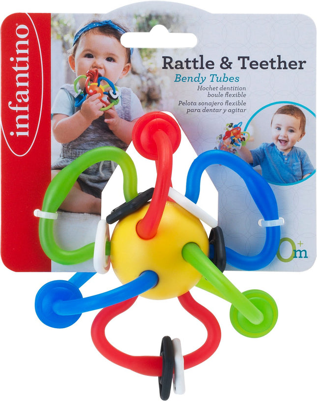 Infantino Rassel & Beißring Biegsame Röhrchen
