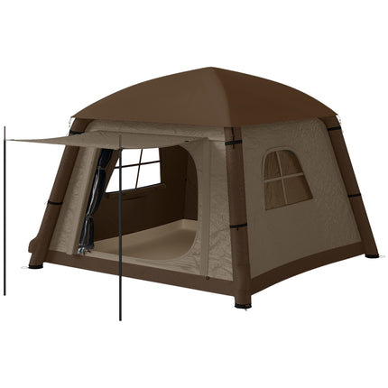 Aufblasbares 1-2-Personen-Campingzelt – winddicht, 4 Jahreszeiten