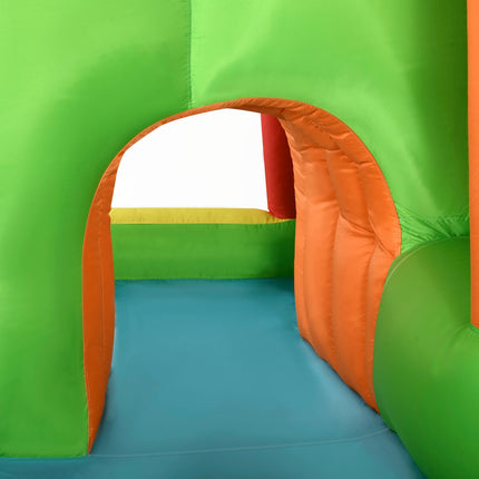 Hüpfburg aufblasbar mit Rutsche und Wasserpistole für Kinder