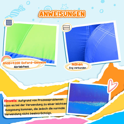 Opblaasbaar Springkasteel Waterpark Met Ventilator Springkasteel Met Waterglijbaan Basketbalring Opblaasbaar Waterspeelcentrum Voor Kinderen Vanaf 3 Jaar Trampoline