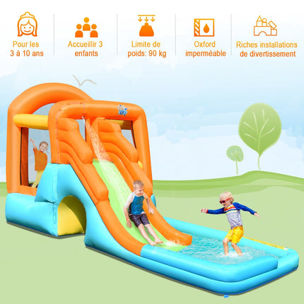 Inflatable Bouncy Castle With Slide and Pool, 490 cm