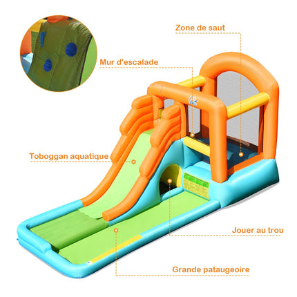 Inflatable Bouncy Castle With Slide and Pool, 490 cm