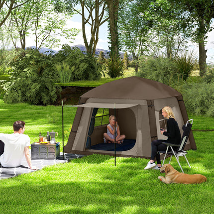 Aufblasbares 1-2-Personen-Campingzelt – winddicht, 4 Jahreszeiten