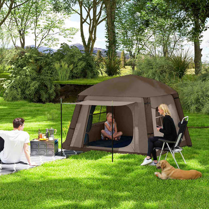 Aufblasbares 1-2-Personen-Campingzelt – winddicht, 4 Jahreszeiten