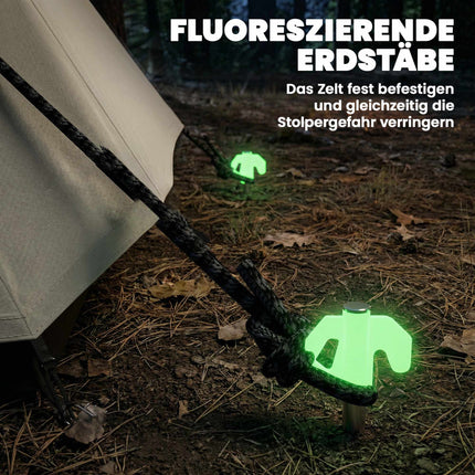 Inflatable Camping Tent, 3 Rooms, Darkened Bedroom, Waterproof