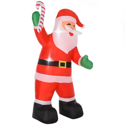 Inflatable Christmas Santa with LED Lights, 243cm