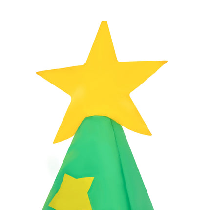 Aufblasbarer 210cm Weihnachtsbaum mit LED Weihnachtsmann und Schneemann