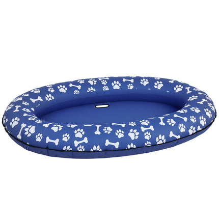 Aufblasbare Hunde-Poolliege mit Griffen, 155x104cm, 40kg