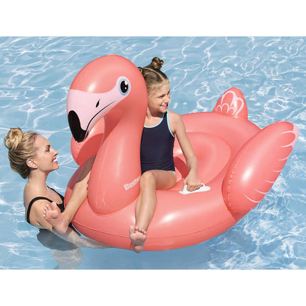 Aufblasbarer Flamingo-Pool-Schwimmkörper, 138 x 107 cm, Kinder ab 3 Jahren