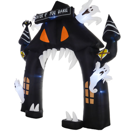 Aufblasbarer Halloween-Torweg, 4 Geister, LED, 3m