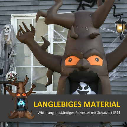 Aufblasbarer Halloween-Geisterbaum mit Lichtern, 180x140x240 cm
