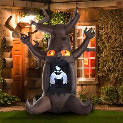 Aufblasbarer Halloween-Geisterbaum mit Lichtern, 180x140x240 cm