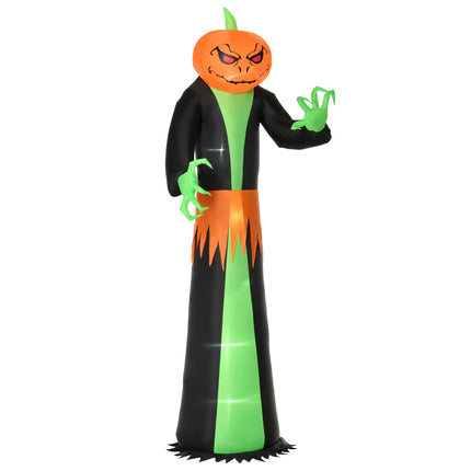 Inflatable Halloween Pumpkin with LED Lights, 2.7m