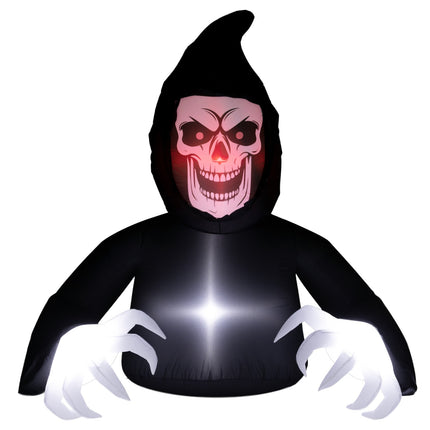 Aufblasbarer Halloween-Sensenmann mit LED-Beleuchtung und Gebläse