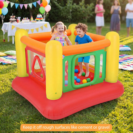 Inflatable Kids Bounce House with Ball Pit and Trampoline