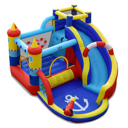 Inflatable Kids Bounce House with Slide and Pool