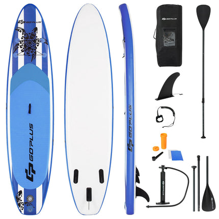 Aufblasbares Paddle Board 320 cm, Verstellbares Paddel, Pumpe